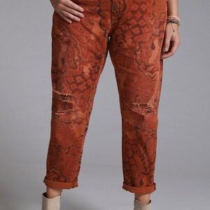 NWT Anthropologie Pilcro The Slim Boyfriend Jean Distressed